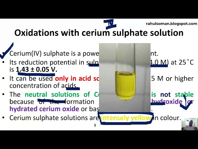 Cerimetry for First year Pharmaceutical Analysis