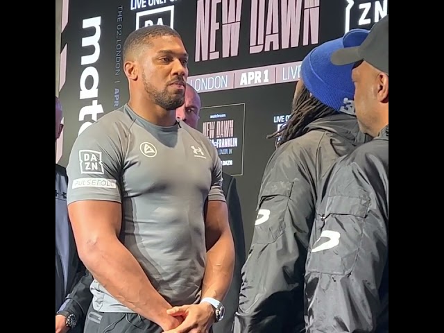 ANTHONY JOSHUA & JERMAINE FRANKLIN INTENSE STARE-OFF!