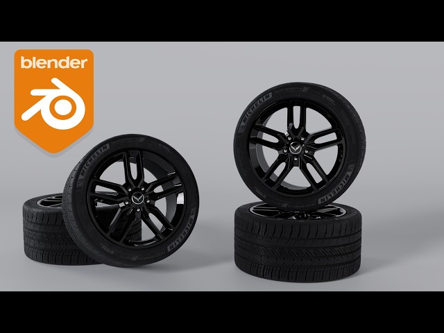 The BEST Way to model Wheels in Blender | Modelling and Shading Tutorial