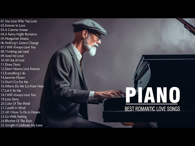 200 Beautiful Melodies: Best Romantic Piano Instrumental Love Songs Playlist - Great Love Songs Ever