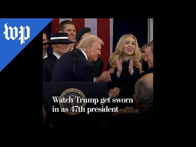 Watch Trump get sworn in as 47th president