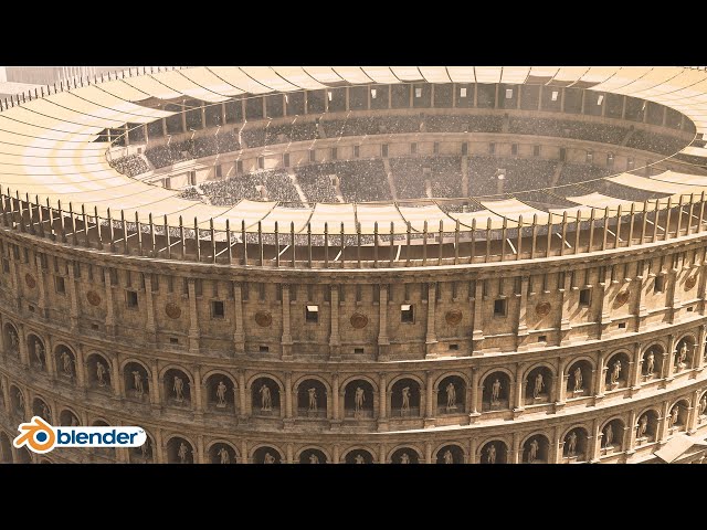 How I rebuilt the Colosseum...in Blender!