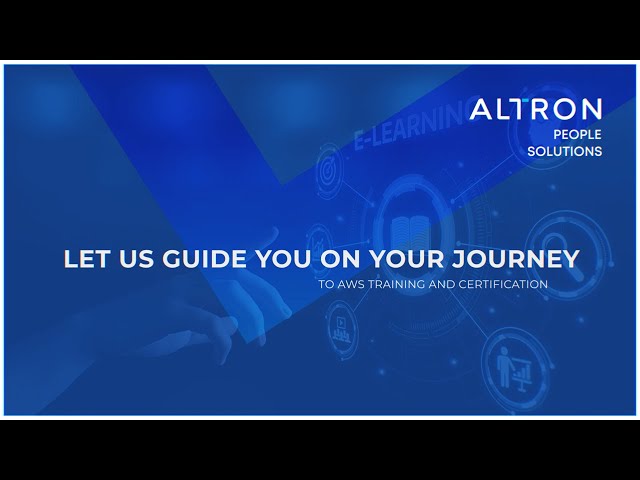 Let Altron People Solutions guide you on your AWS learning journey