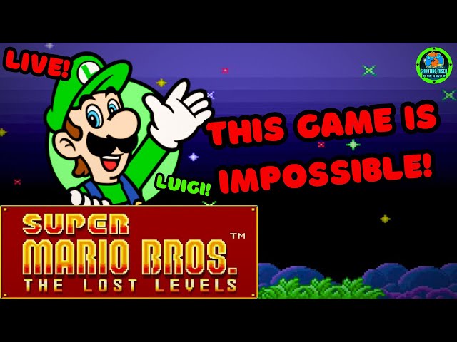 I CAN'T BEAT THIS GAME! THE IMPOSSIBLE Super Mario Bros the Lost Levels #live #mariogames