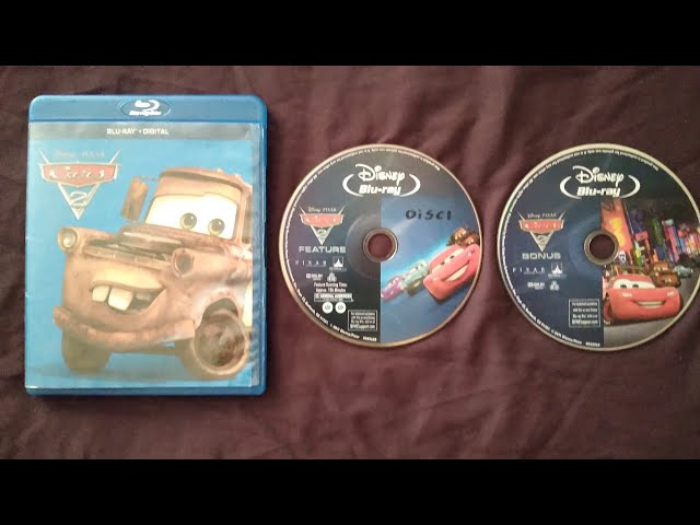 Opening to Cars 2 2011 Blu-Ray (2017 Reissue) Both Discs