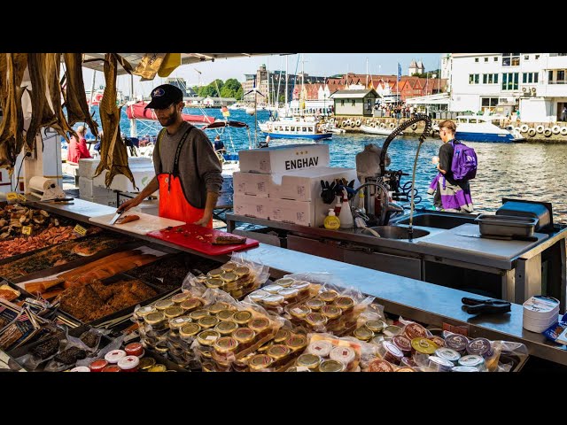 A Walk Round Bergen, Norway Fish Market