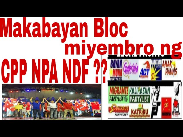 MAKABAYAN Bloc kasapi ng CPP NPA NDF