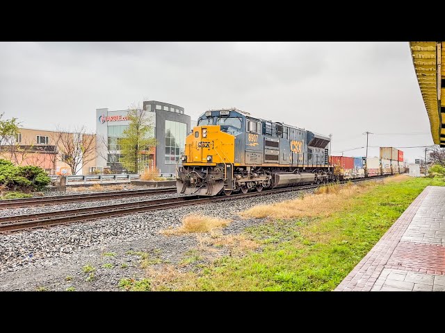 A day on CSX” riverline at Ridgefield Pk feat. ST70AH on I157, and a Dash 8/SD40-3 lashup on M433.