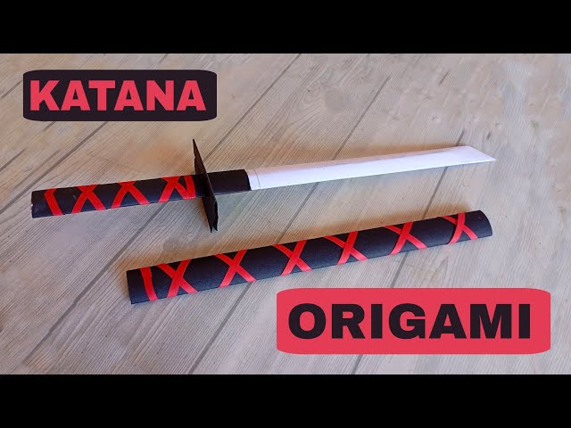 HOW TO MAKE KATANA SAMURAI SWORD ORIGAMI| TUTORIAL