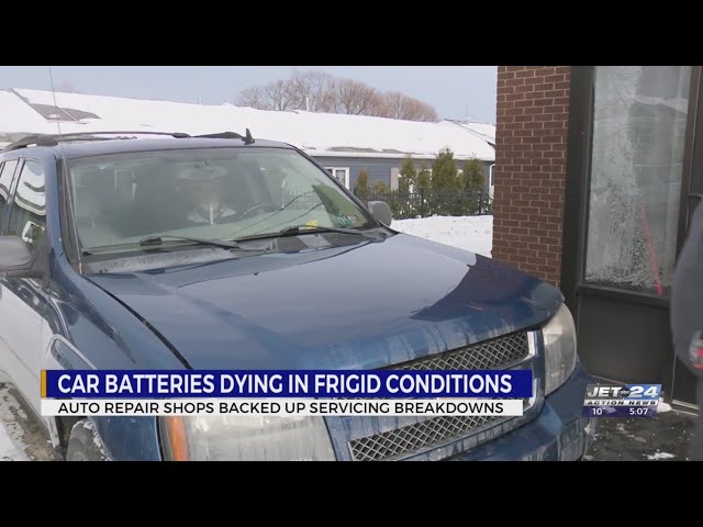 Auto repair shops see influx in customers due to frigid temps.