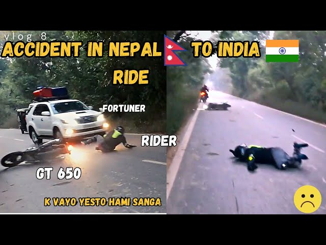 Accidents😢  During India's 10000km Ride Challenge| Ye Kya Huya Hamre sath🤕  | Vlog 8 | Part 2