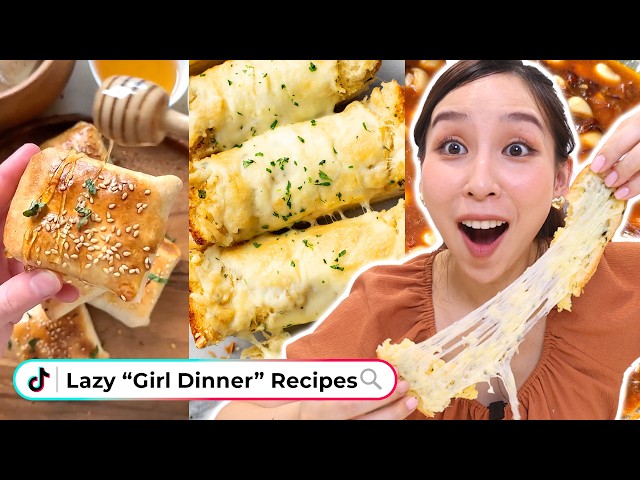 I Tried Viral Lazy Dinner Recipes *girl dinner* 🍽️