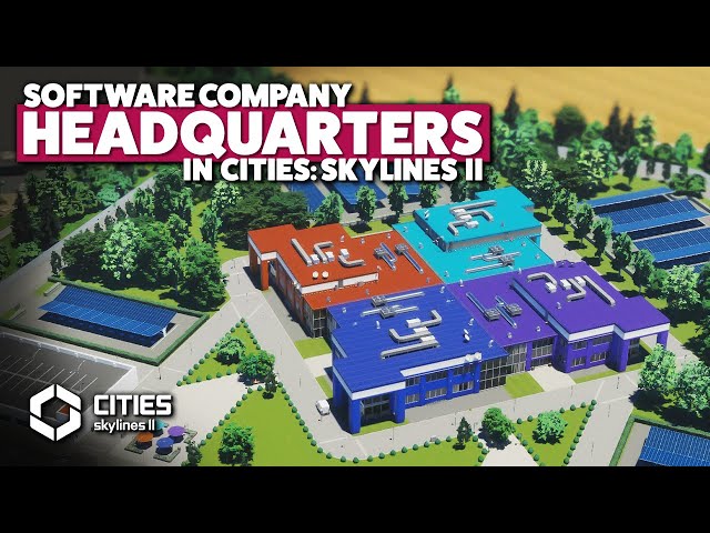 Building a Software Company HQ in Cities: Skylines 2 | Columbia County #24