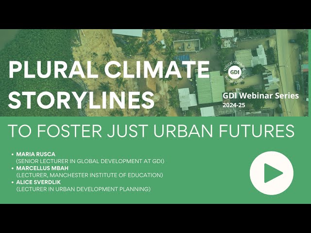 Plural climate storylines to foster just urban futures