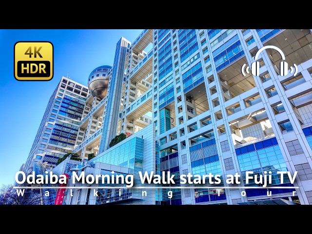 Beautiful Odaiba Morning Walk starts from Fuji Television Facing Major Backlash [4K/HDR/Binaural]