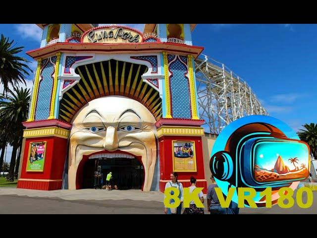 LUNA PARK in St Kilda Melbourne is a top 10 must see place to visit for photos 8K 4K VR180 3D Travel