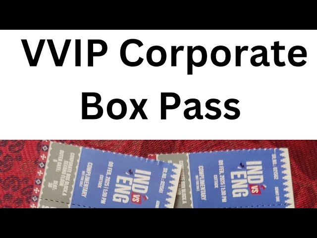 ❤️VVIP Corporate Box Pass 🏏