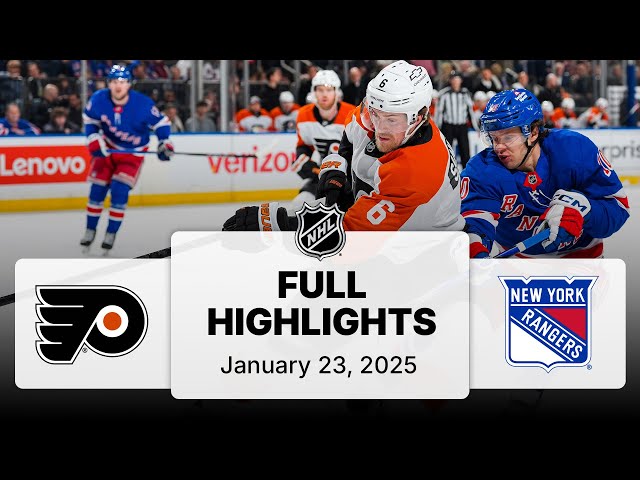 NHL Highlights | Flyers vs. Rangers | January 23, 2025