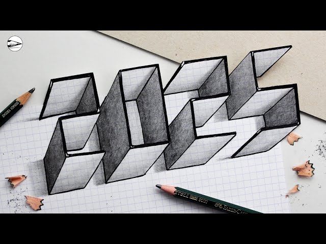 How to Draw 2025 in 3D: Fast and Easy