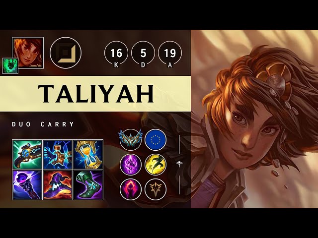 Taliyah Carry vs Ashe: Dominating - EUW Challenger Patch 14.24