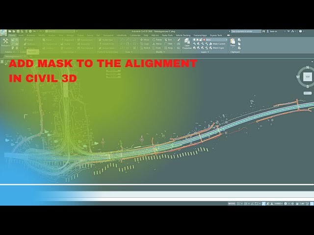 Add mask to the Alignment in Civil 3D