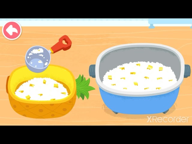 Game Pesta memasak:Permainan anak perempuan memasak,nasi nanas & steak daging#