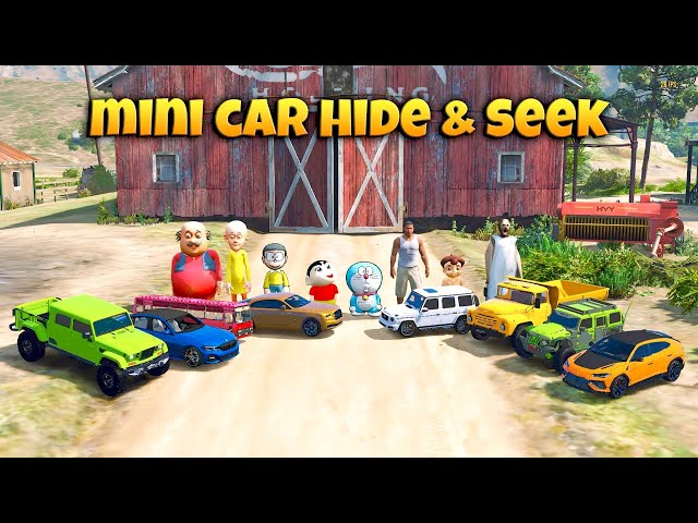 Shinchan & Franklin Playing Mini RC Car Hide & Seek at Granny House GTA 5 | MALAYALAM | Paradox FTW