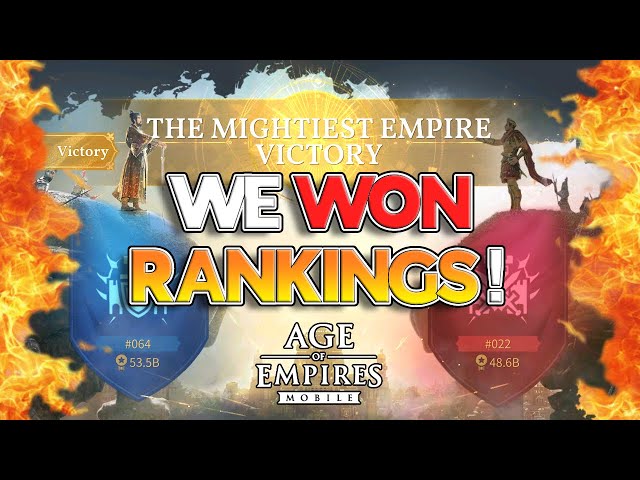 WON MIGHTIEST EMPIRE! But I Wasn't There? | Age of Empires Mobile