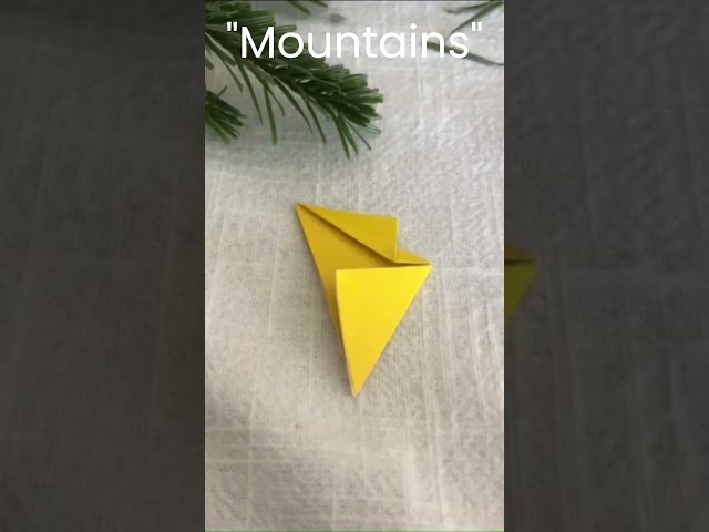 Make Your Own Origami Mountains instead of CLIMBING ONE!