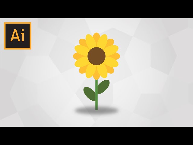 How To Draw A Sunflower In Adobe Illustrator