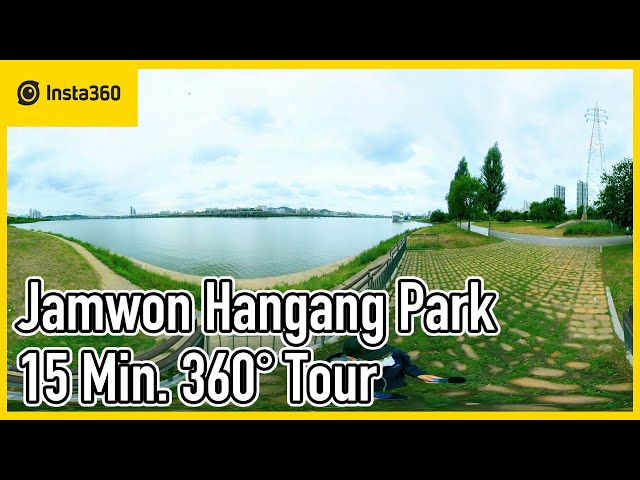 Jamwon Hangang Park 15 Min. 360° Tour | Walk in Seoul, Korea | 4K | Ep.306 | Insta360 One X