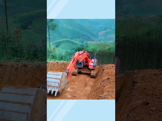 Excavator770 - Moving uphill is very difficult. #excavator #construction #shorts