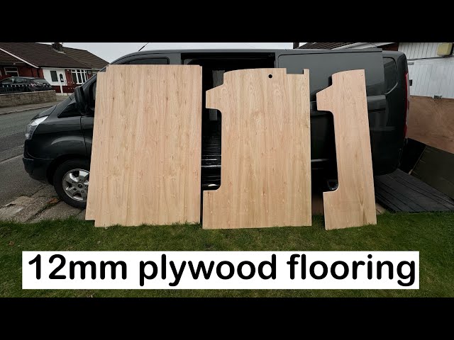 Motorcycle camper van conversion. Fitting 12mm plywood flooring. Part 9