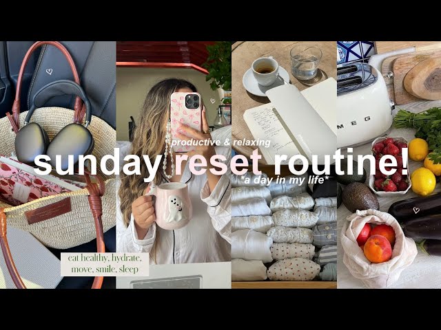 SUNDAY RESET VLOG!🧺 a productive & relaxing day, deep cleaning, planning, & running errands!