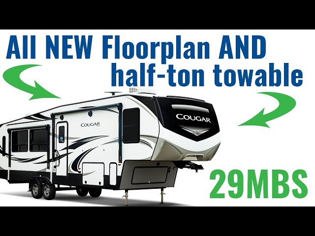 The Cougar 29MBS - all new fifth wheel floor plan AND it's half-ton towable!