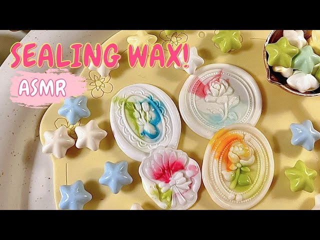 [ASMR] Sealing wax watercolor technique🎨🖌️