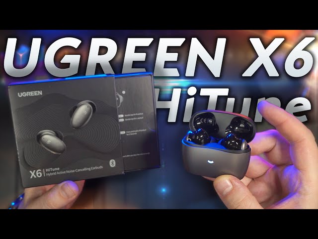 Ugreen HiTune X6 – Басхедные наушники с Активным шумоподавлением до 35 дБ