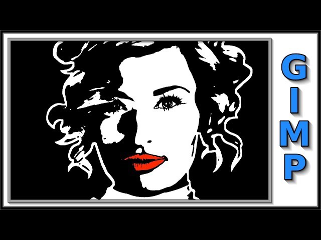 Gimp: How to Make a Black and White Stencil From a Color Photo