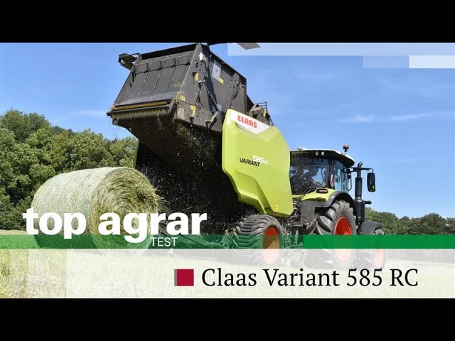 Claas Variant 585 RC Rundballenpresse im top agrar Praxistest