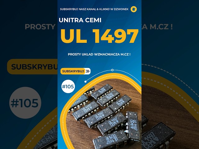 #Unitra #Cemi UL1497 - Prosty wzmacniacz m.cz przeznaczony dla Odbiorników Radiowych [S/105]