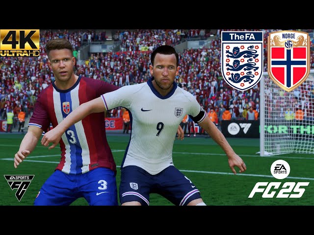 FC 25 - ENGLAND VS NORWAY - UEFA NATIONS LEAGUE 24-25 - WEMBLEY STADIUM - ULTRA REALISM 4K PS5