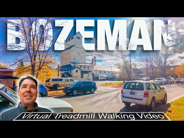 Walking Tour of Bozeman, Montana on a Crisp Fall Day - 4k City Walks Virtual Tours of Cities