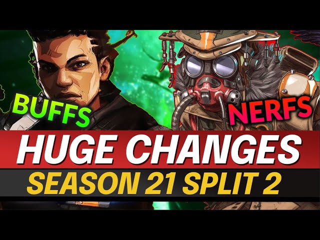 SEASON 21 SPLIT 2 PATCH NOTES - Boodhound DELETED - GUN CHANGES, Legend Buffs and Nerfs - Apex Guide