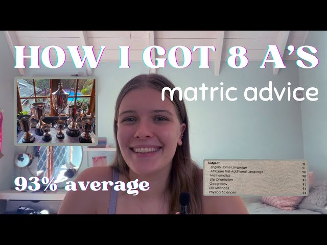 how I got over 90% in 8 subjects 📓🏆 MATRIC ADVICE