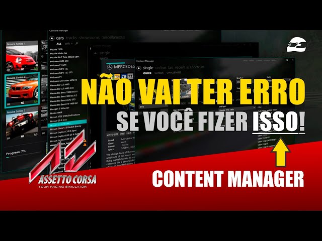 Instalando e Resolvendo Problemas Content Manager, Assetto Corsa