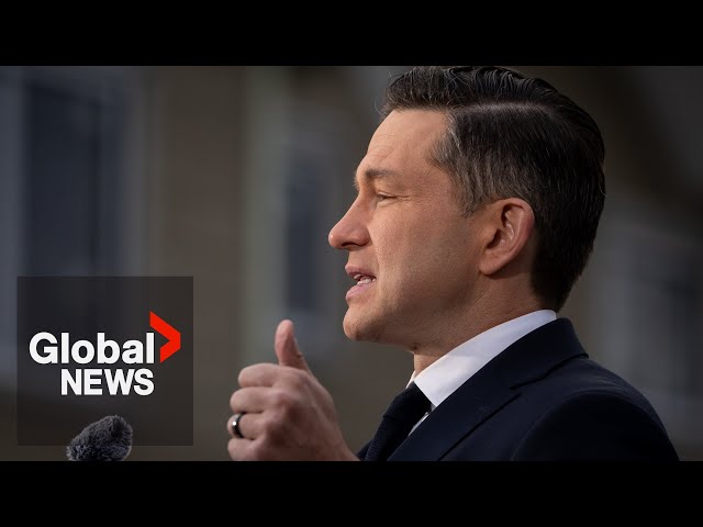 Poilievre calls for emergency tax cut to put Canada 1st while condemning Trump's tariffs | FULL