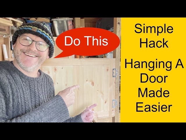 A Simple Hack To Make Hanging A Door So Much Easier