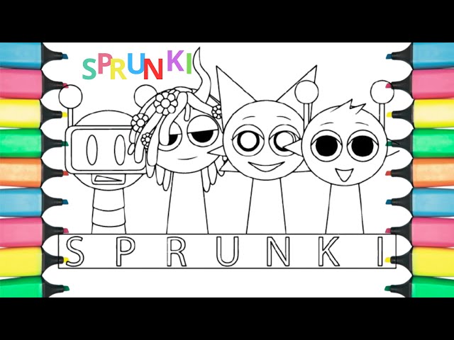 Icredibox Sprunki New Coloring Pages:How to Color Original Sprunki#coloringpages #newcolor #sprunki