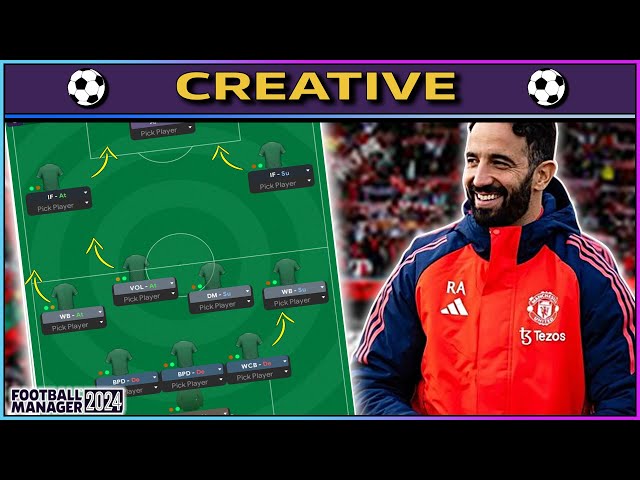 AMAZING Ruben Amorim Tactic | Football Manager 2024 |