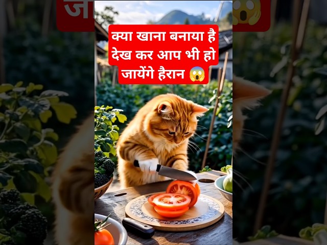 ये क्या हैं हैरान हो जाएंगे आप 😱😱#cuteanimals #shortsvideo #cat